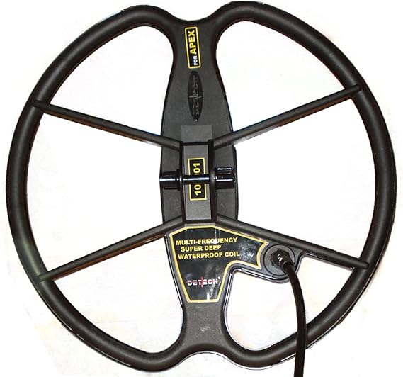 DETECH 13" Ultimate DD Search Coil For Garrett APEX Metal Detectors With Coil Cover Protector Included