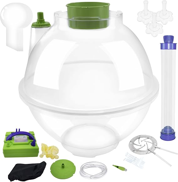 DIY Balloon Stuffing Machine - Gift Wrapping Tool Kit with Expander, Air Pump, Flower Stuffer Tube for Christmas, Valentine's Day Decoration