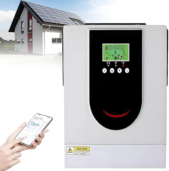 All-in-one Solar Hybrid Charger Inverter 1.0-10.2KW, DC 12V/24V/48V to AC 220V Pure Sine Wave Power Inverter, Built in 40-160A MPPT Solar Controller for Off-Grid System 1.0KW