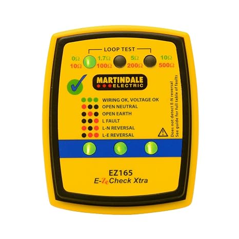 Martindale EZ165 Loop Check Plug Tester, Yellow