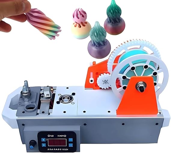 Desktop Plastic Filament Extruder for DIY Makers and Small Studios, Converts Plastic Bottles into 3D Printer Filament