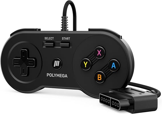 Polymega® Super Retro Controller (RC02) - Wired Connection for SNES Style Controller Ports