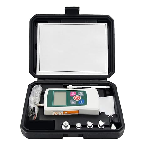 Digital Force Gauge Push Pull Meter 500N High Backlit Screen Portable for Testing Gray Green