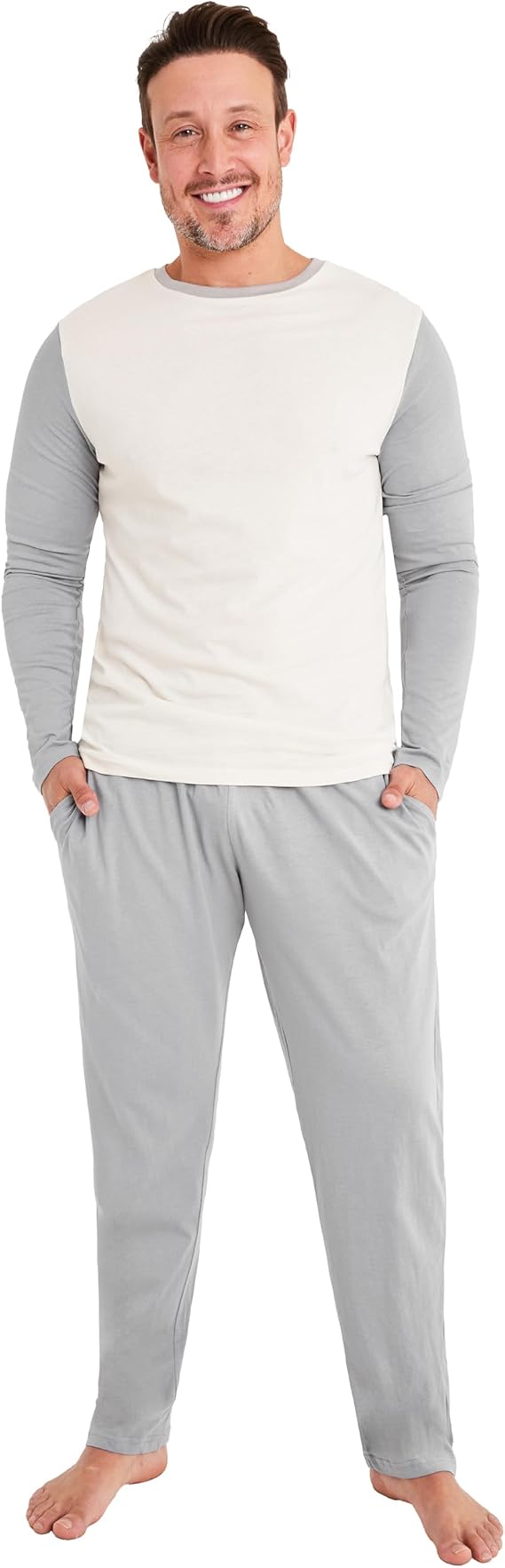 CityComfort Mens Long Pyjamas Set, Adults Teenagers Soft 2 Piece Loungewear Nightwear Cosy PJs - Gifts for Him