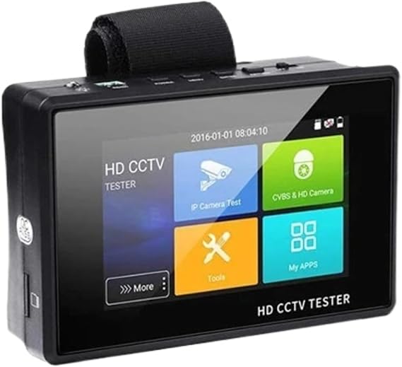 IP Camera Tester, 4inch 4K IPC-1800CADH Plus CCTV Tester With Wire Tracer Wrist IP Camera AHD TVI CVI Analog Testing TOOL Kit