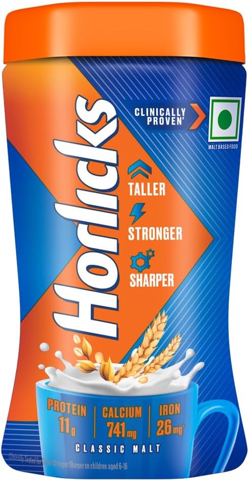 Horlicks Health & Nutrition drink - 200 g Pet Jar (Classic Malt)