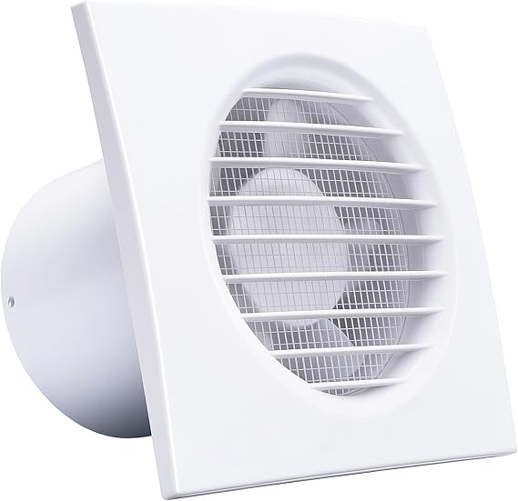 VENTS Aura 100mm Bathroom Extractor Fan – Humidity Sensor & Timer