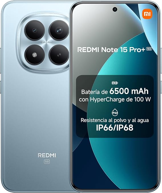 XIAOMI REDMI Note 15 Pro+ 5G Smartphone 12+512GB Glacier Blue Camera 200MP