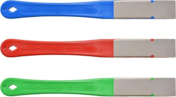 DMT D2K 2.5-Inch Dia-Sharp Diamond Mini-Hone Kit of C/F/E - Multi-Colour