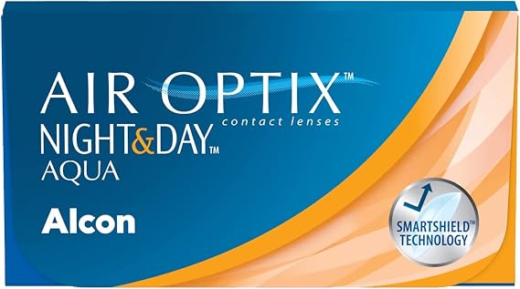 Air Optix Night & Day monthly contact lenses soft 3 pieces BC 8.4 mm / DIA 13.8 mm / -10 diopters Soft contact lenses for extended wear non-stop up to 30 days with BC 8.4 mm and DIA 13.8 mm