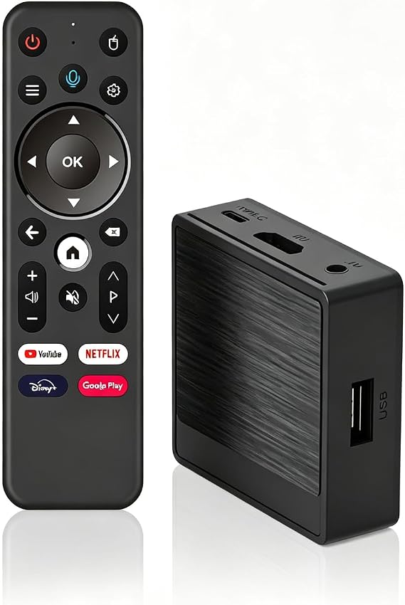 Lemon Tv Mini Android Tv Box, 10/100M Ethernet 2GB RAM 16GB ROM 4K HDR10