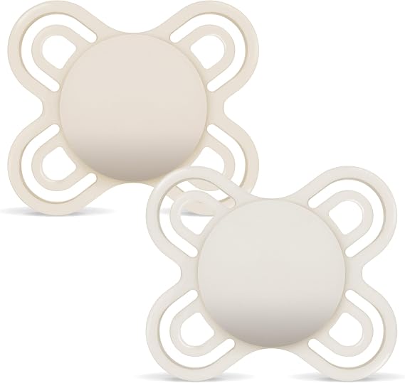MAM Perfect Pacifier for Newborns 0-2 Months, Neutral Matt, 2 pcs