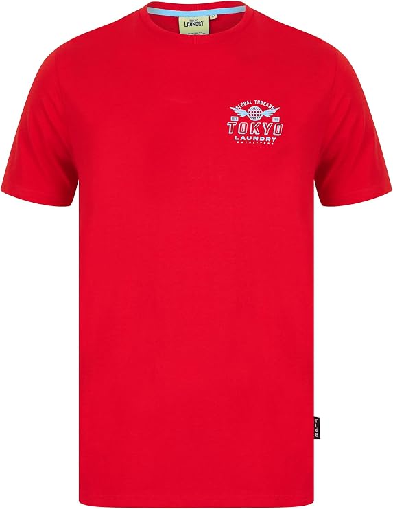 Tokyo Laundry Men's 'Logger' Retro Graphic Cotton Crew Neck T-Shirt