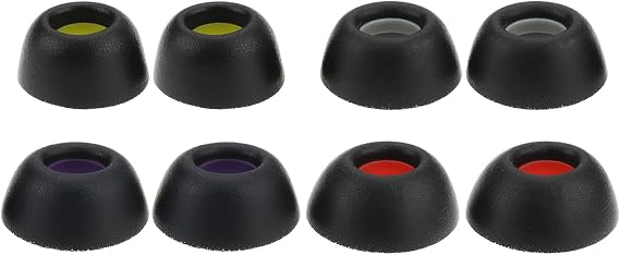 Briny River 1 Set Memory Foam Eartips Compatible with Huawei Freebuds Pro 4 Pro 3 Pro 2 Black
