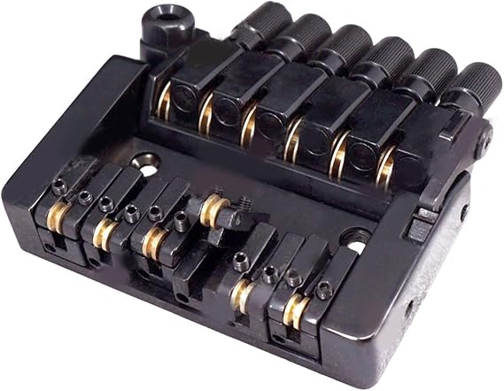 Musical Instruments 6 String Headless Guitar Tremolo Bridge Tailpiece, Fixed Guitar Bridge Tailpiece,Roller Saddle for Headless Electric Guitar Replacement