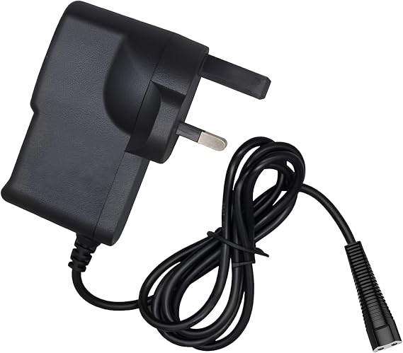 12V Charger Cable Compatible with Braun Series 1 3 5 7 9 and Silk-Epil 9 7 5 3040s 3010s 300BT 3000s 3020s, Braun Shaver Charger, Electric Razor 3 Pin Charging Cable Plug with Brush (1.5m/4.92ft)