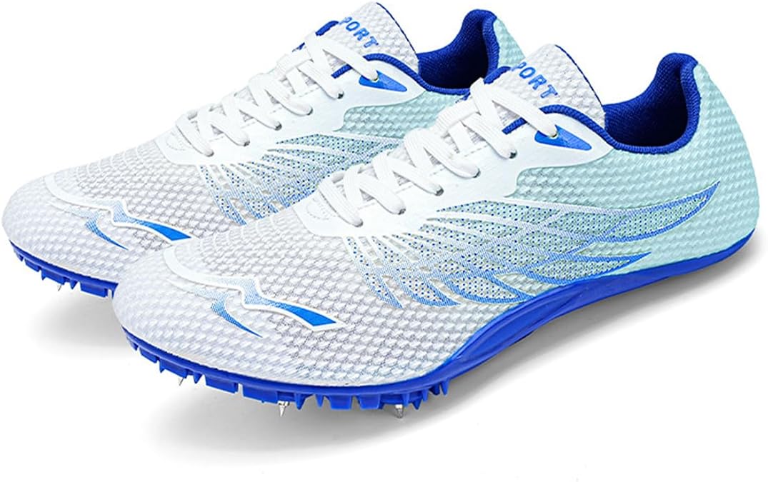 Men's Track & Field & Cross Country Shoes Professional 8 Spikes Running Shoes Breathable Race Sneakers High Jump Shoes