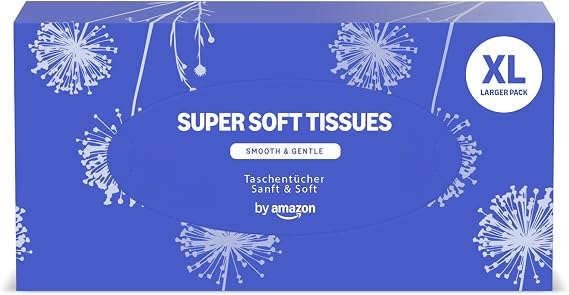 by Amazon Tissue Box, 3 Ply, 160 Sheets, Pack of 1