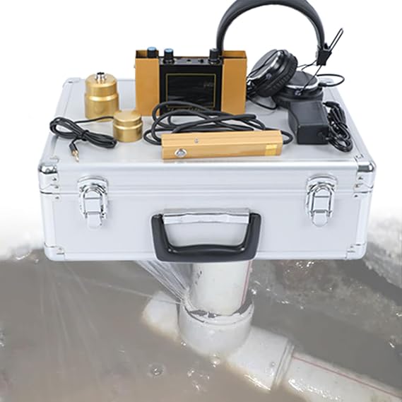 Water Pipe Leak Detector, Professional Underground Water Pipe Leakage Monitor for Indoor Outdoor Water Leakage Detecting - Precise Positioning