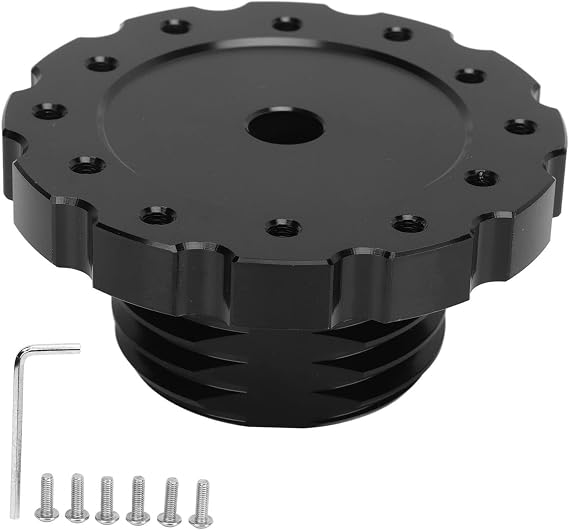 TKSE Steering Wheel Adapter Racing, Steering Wheel Adapter Black Precise Replacement for Thrustmaster T300 T500 PCD 73mm Steering Wheel