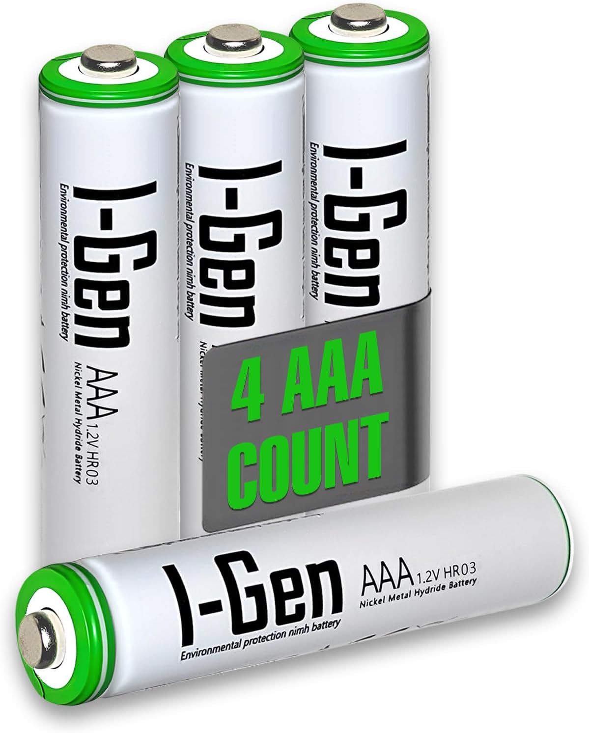 I-Gen B110 4 Pieces AAA 650 Mah Rechargeable Fine Pen Battery 1.2V Ni-MH Rechargeable Battery