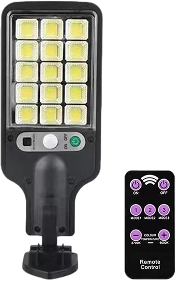 Outdoor Motion Lights, Motion Sensor Outdoor Lights,Outdoor Lighting Solar Powered - Remote Wide Angle Flood Wall Light with 3 Modes, Solar Outdoor Lights for Garage Patio Balcony Entrance