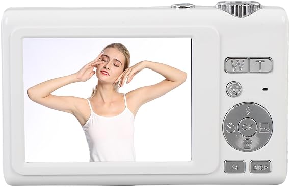 Tbest 4K 48MP Digitalkamera mit Zwei Bildschirmen Autofokus Kompakt Klein mit 16-fachem Zoom Geeignet für Reisefotografie