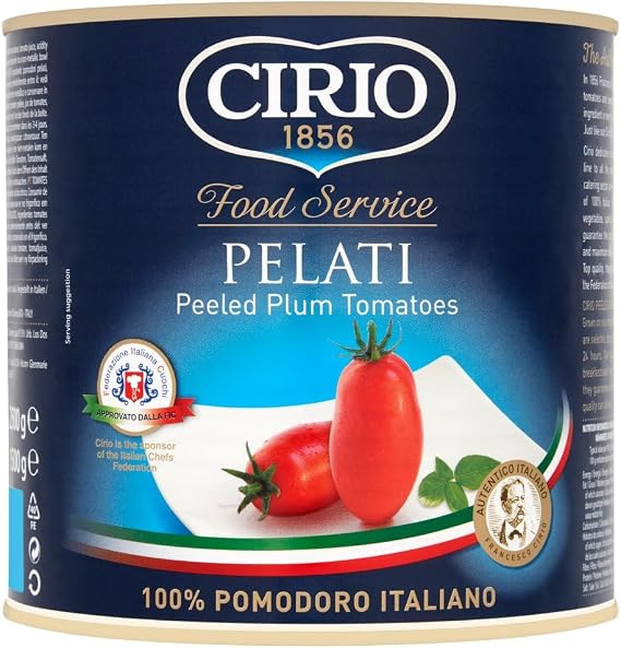 Cirio Food Service Pelati Peeled Plum Tomatoes, 2.5 kg