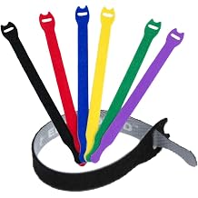 Reusable Cable Ties 1/2" x 8" (1.25cm x 20cm) - 30 Pack (Color)