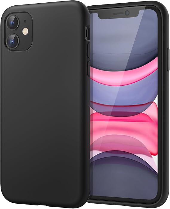 JETech Silicone Case for iPhone 11, Black