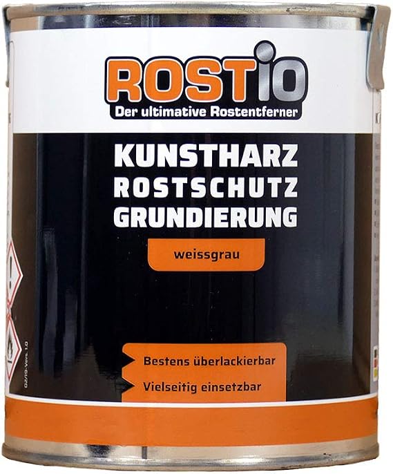 Rostio Rust Protection Primer/Resin Anti-Rust Grey/Rust & Corrosion Protection
