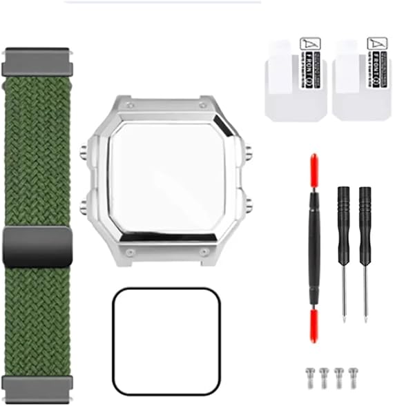 Mod Kit All Metal Compatible With Casio 3299 AE1200 Case AE-1200 AE-1200WH AE1300 Bezel Glass Stainless Steel Shell Watch Chain Strap Case