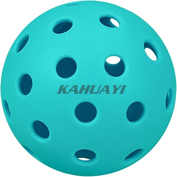 6'lı Paket Açık Hava Turşu Topları İç Mekan 40 Delikli - 4'lü Paket Büyük Dayanıklılık, Sıçrama USAPA Gereksinimi Karşılamak Pickleball Topları Mavi