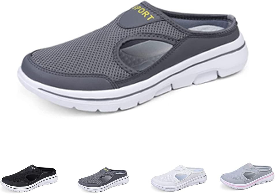 Men's Comfort Breathable Support Sports Sandals,Outdoor Casual Non Slip Orthopedic Sneakers Walking Slip on Shoes