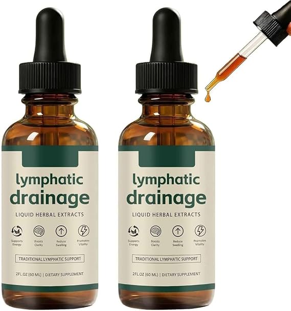 Lymphatic Drainage Drops,Wellness Drops,Lymphatic System Support,Natural Herbal Blends,Quick and Effective, for Women and Men (2)