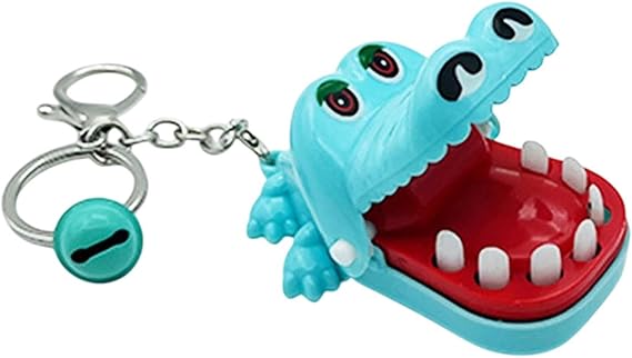 Cute Crocodile Keyring Biting Hand Shark Toy for Boys