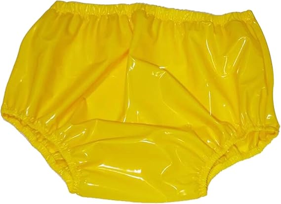 Plastic Pants Adult Incontinence Pull-On Plastic Pants, Unisex Incontinence Pants, Transparent Plastic Underwear Quiet Waterproof Diaper Covers Reusable