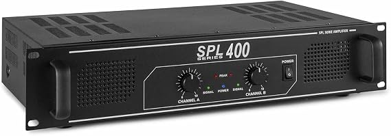 Skytec SPL400 PA Amplifier 2x200W for HiFi Sound