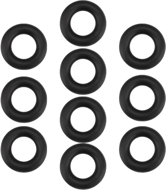 EMSea 10PCS Sewing Machine Bobbin Winder Rubber Ring Compatible with Singer 201K 99K 28K 66K Outer Diameter 28mm Inner Diameter 15mm Thickness 6.5mm Black