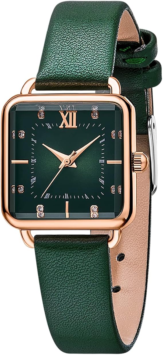 Women's Quartz Watch Exquisite Bangle Bracelet Minilistic Style Diamond Dial Leaf Shaped Crystal Glass Round Watch Case Everyday Classic Gifts