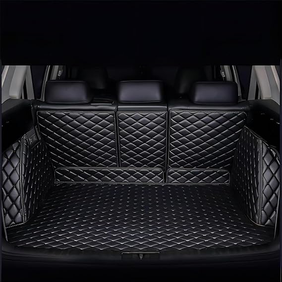 ZhangJW Car Full Coverage Boot Liner for BYD Seal U DM-i 2024 2025（Audio on The Right）, Waterproof Non-Slip Anti-Scratch Durable Leather Car Boot Liner Mat Accessories