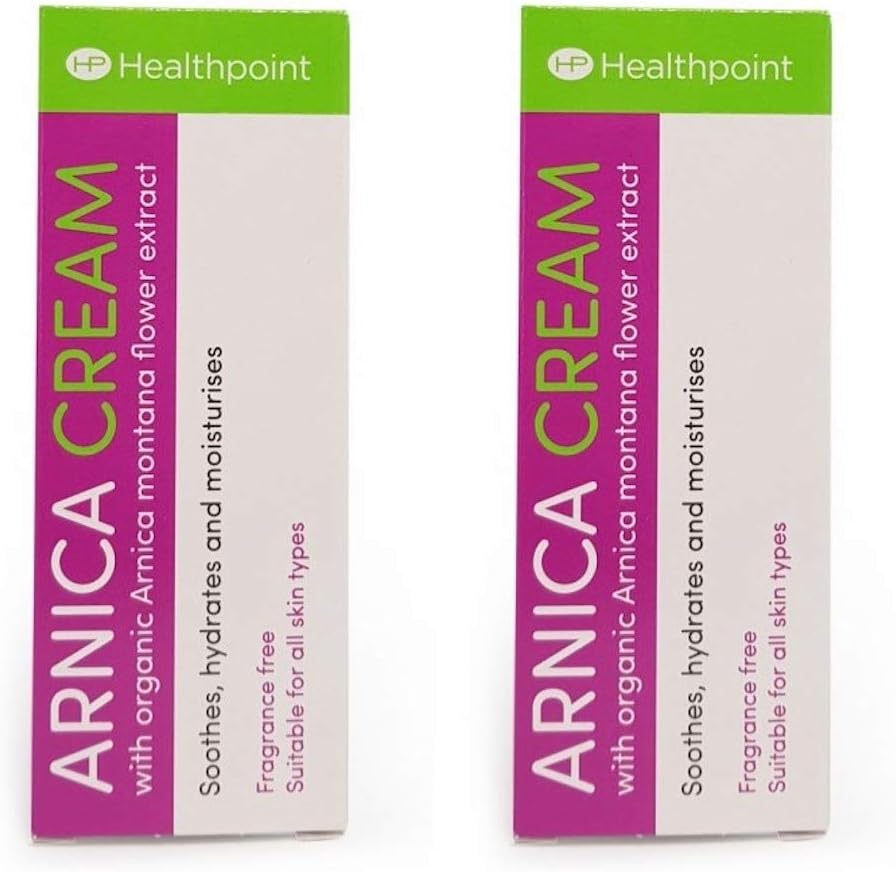 Healthpoint Arnica Cream With Organic Arnica Montana Flower Extract Almond Oil and Cocoa Butter Twin Pack