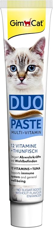 Gimcat Multi-Vitamin Duo Paste Tuna + 12 Vitamin Kedi Macunu 50 G