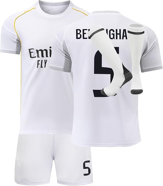 #5 Third 25/26 Football Soccer Jersey/Shorts Socks Gift Set for Children Youth Sizes