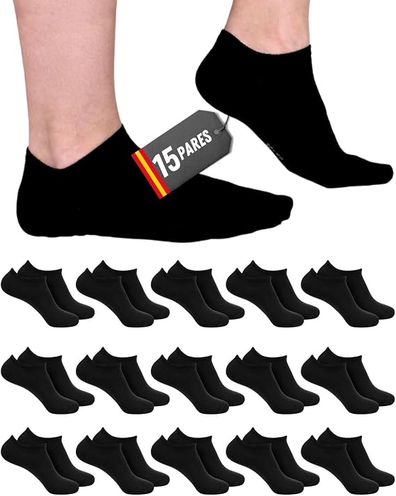 9/15 Pairs Unisex Cotton Short Socks with 200 Thread Count for Daily Use