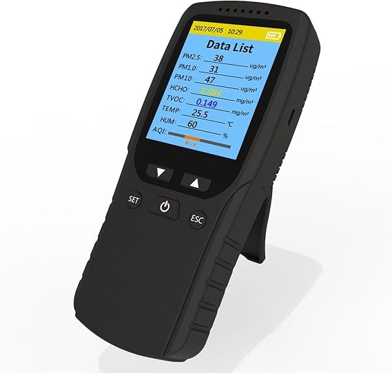 Air Quality Monitor 3channel Air Dust Particle Counter Gas Analyzer Air Meter PM10 Pm1.0 Pm2.5 Detector