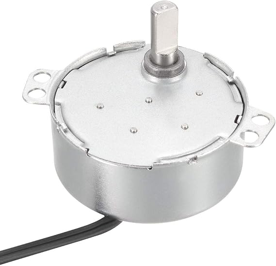sourcing map Synchronous Gear Motor AC 220-240V 5-6RPM 50-60Hz Electric Motor CCW/CW 4W for Electric Fan