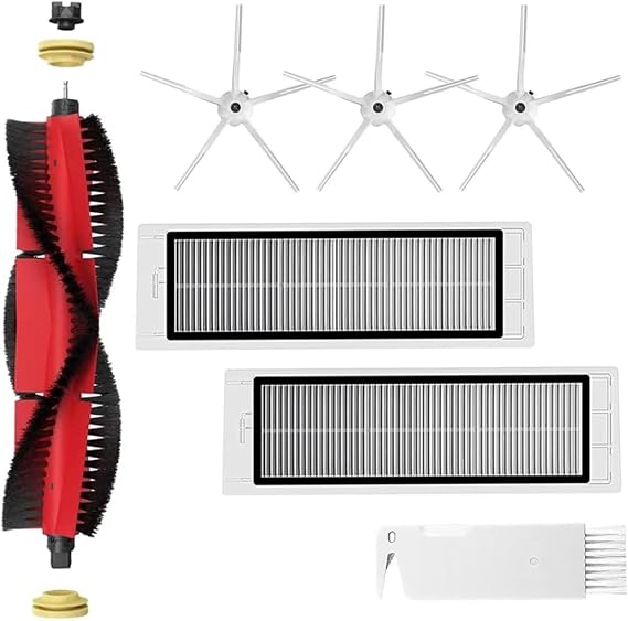 Ersatzteile für Xiaomi Roborock Staubsauger S5 Max S6 Max S6 Pure S6 MaxV S50 S51 S55 S60 S65 S5 S6 Zubehör-Kit Hauptbürste Seitenbürste HEPA Filter Reinigungswerkzeug