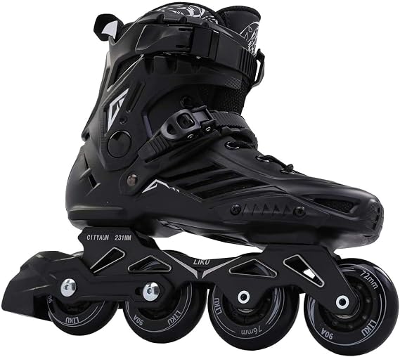 LIKU Black Professional Inline Skates Uni
