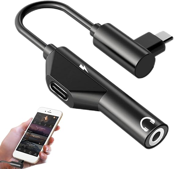 Type C Earphone Converter Adapter USB Type C To 3.5mm Female Earphone Jack Adapter Audio Dongle Cable Calling Music Remote Control Type C Headphone Jack Adapter Earphone Converter Cable Listen to